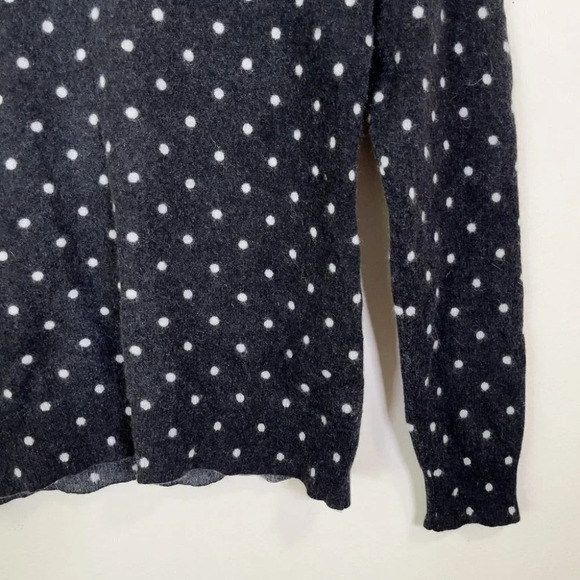 Lord & Taylor Cashmere Polka Dot Crewneck Sweater - Picture 6 of 11